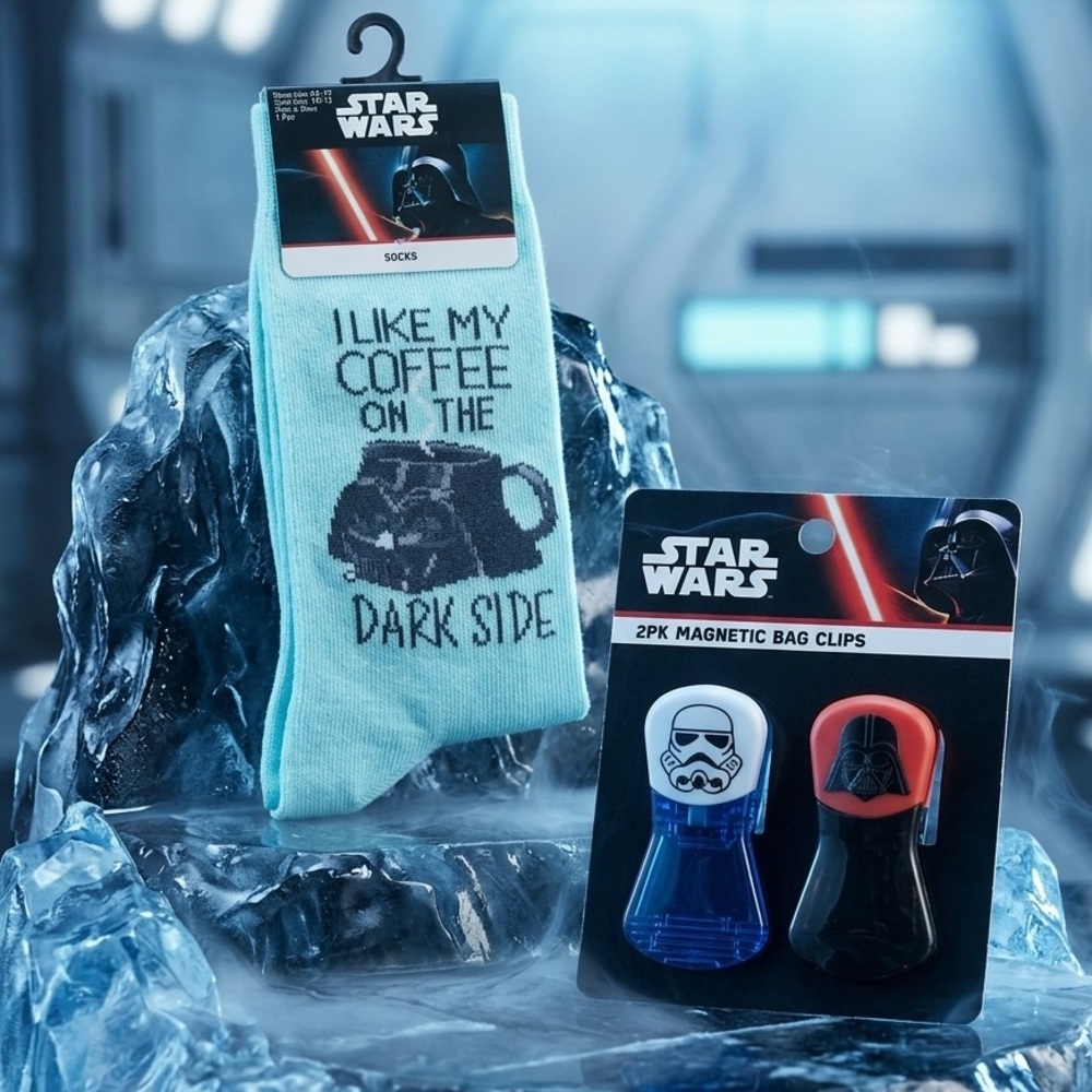 Disney Aqua Socks and Colorful Magnetic Clips Set